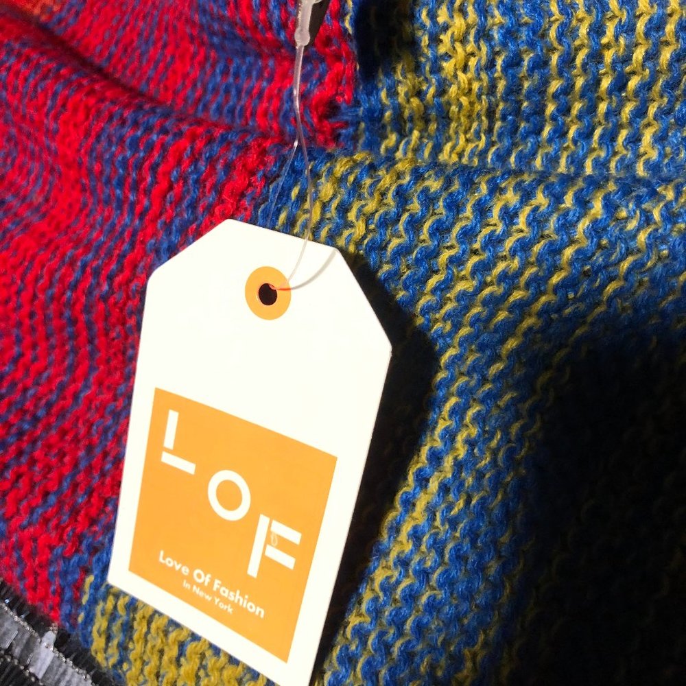 LOF Multi-Color Infinity Scarf NWT - Picture 2 of 3